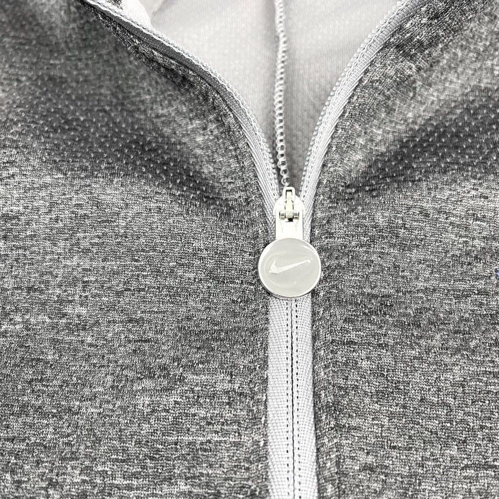 Nike University of Pittsburgh Women's Dri Fit Quarter Zip Jacket Gray Sz Medium - Picture 6 of 10